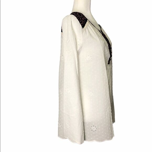 𝅺🆕matilda Jane White Snow Globe Eyelet Long Sleeve - Picture 7 of 13